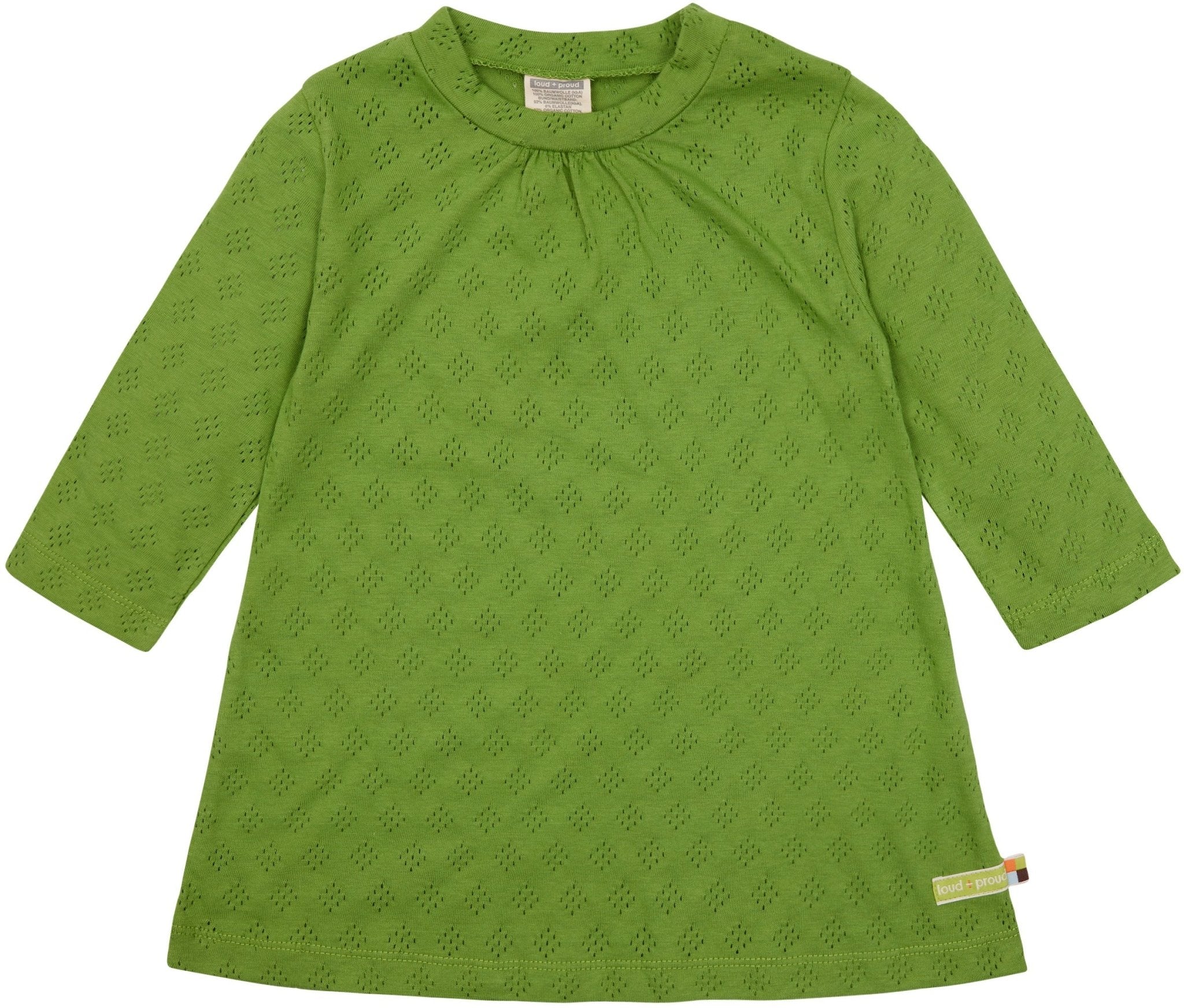 loud-proud-classics-kleid-langarm-lochmuster-grass-jacquard image 1