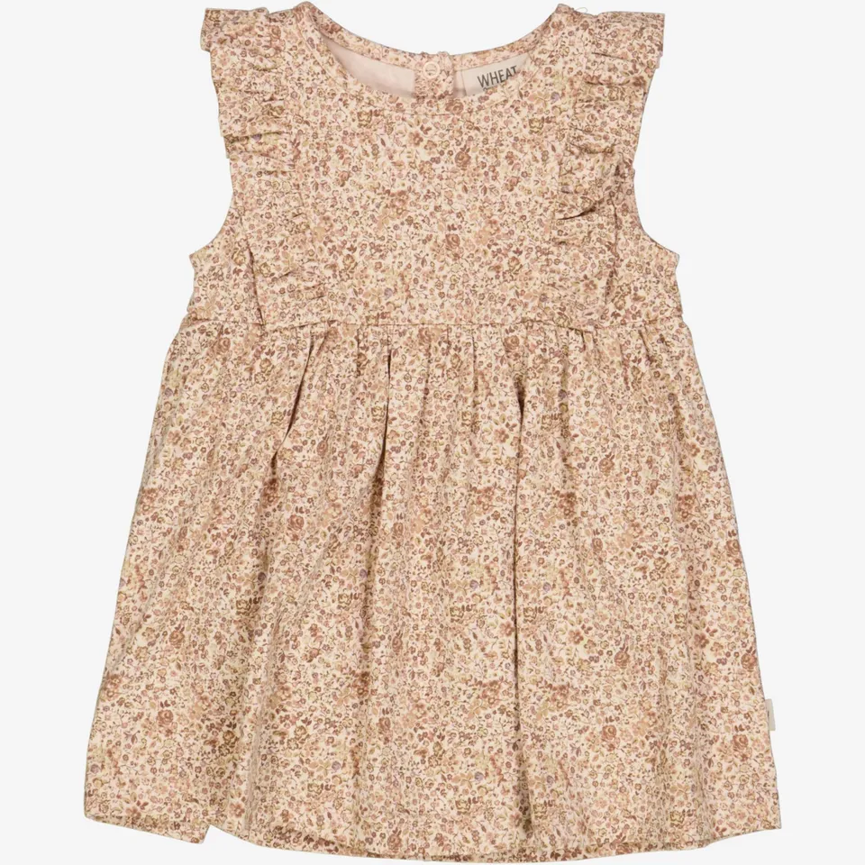 wheat-vianna-bodykleid-rose-flowers-bio-baumwolle image 1