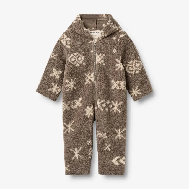 wheat-outerwear-fleece-suit-allo-fleeceanzug-dry-wood-jacquard image 1