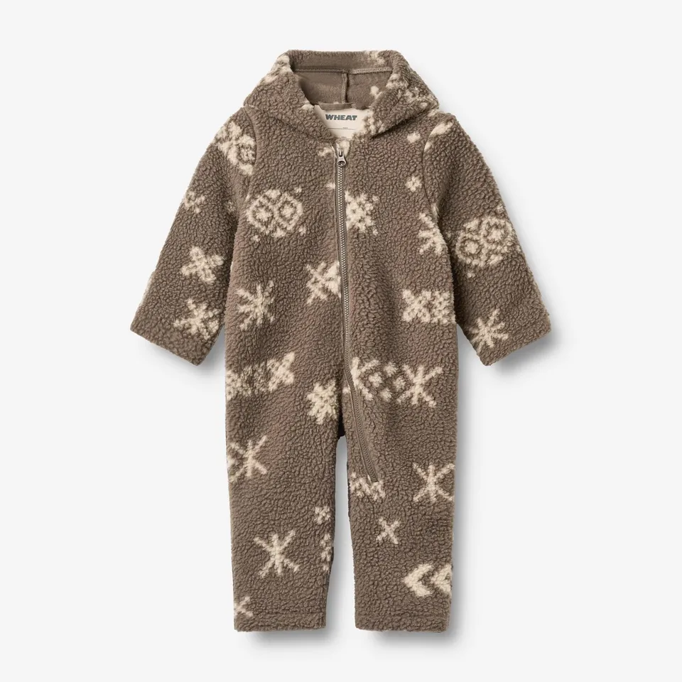 wheat-outerwear-fleece-suit-allo-fleeceanzug-dry-wood-jacquard image 1