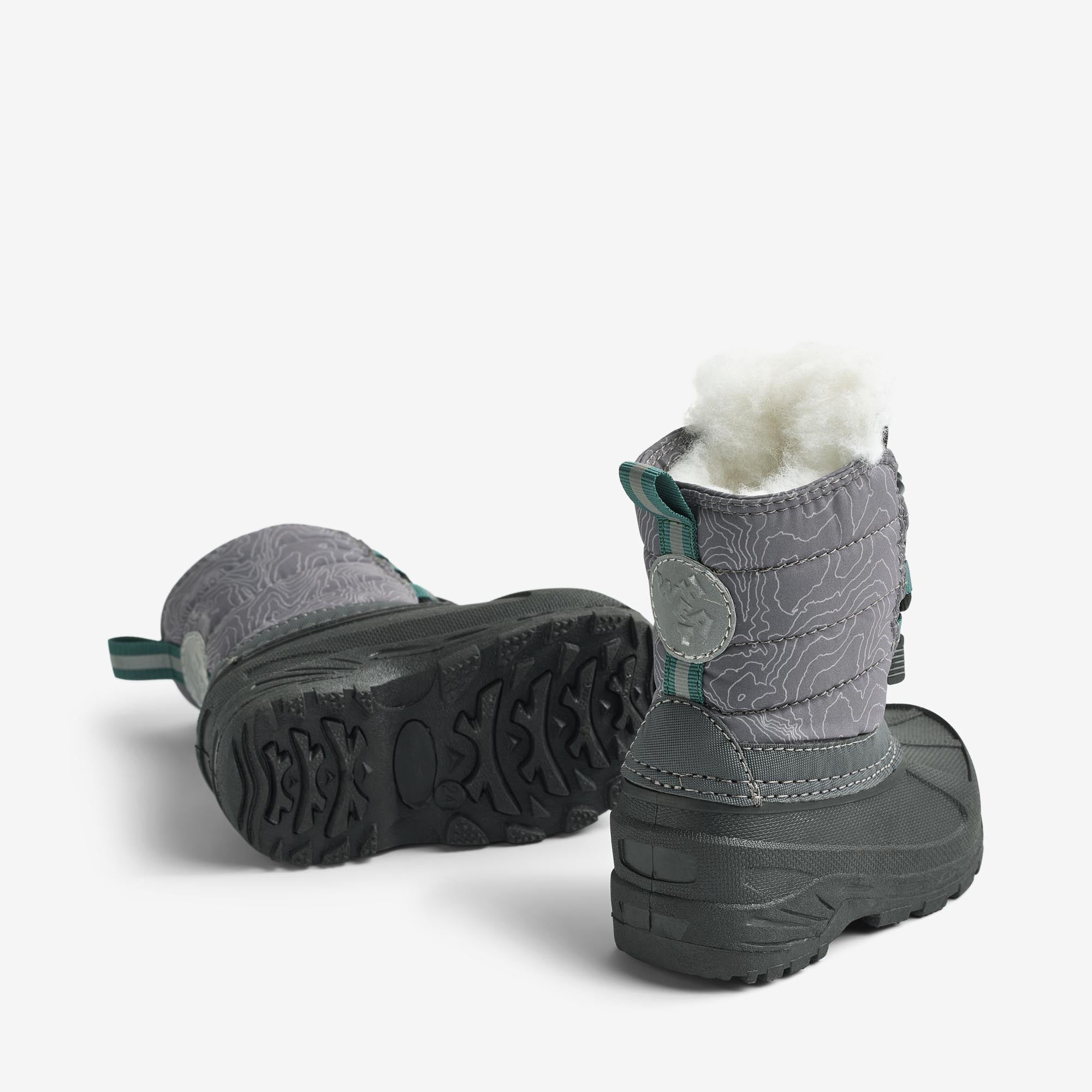 wheat-aleex-winterboot-kinder-dark-reflective-map-recycled image 2