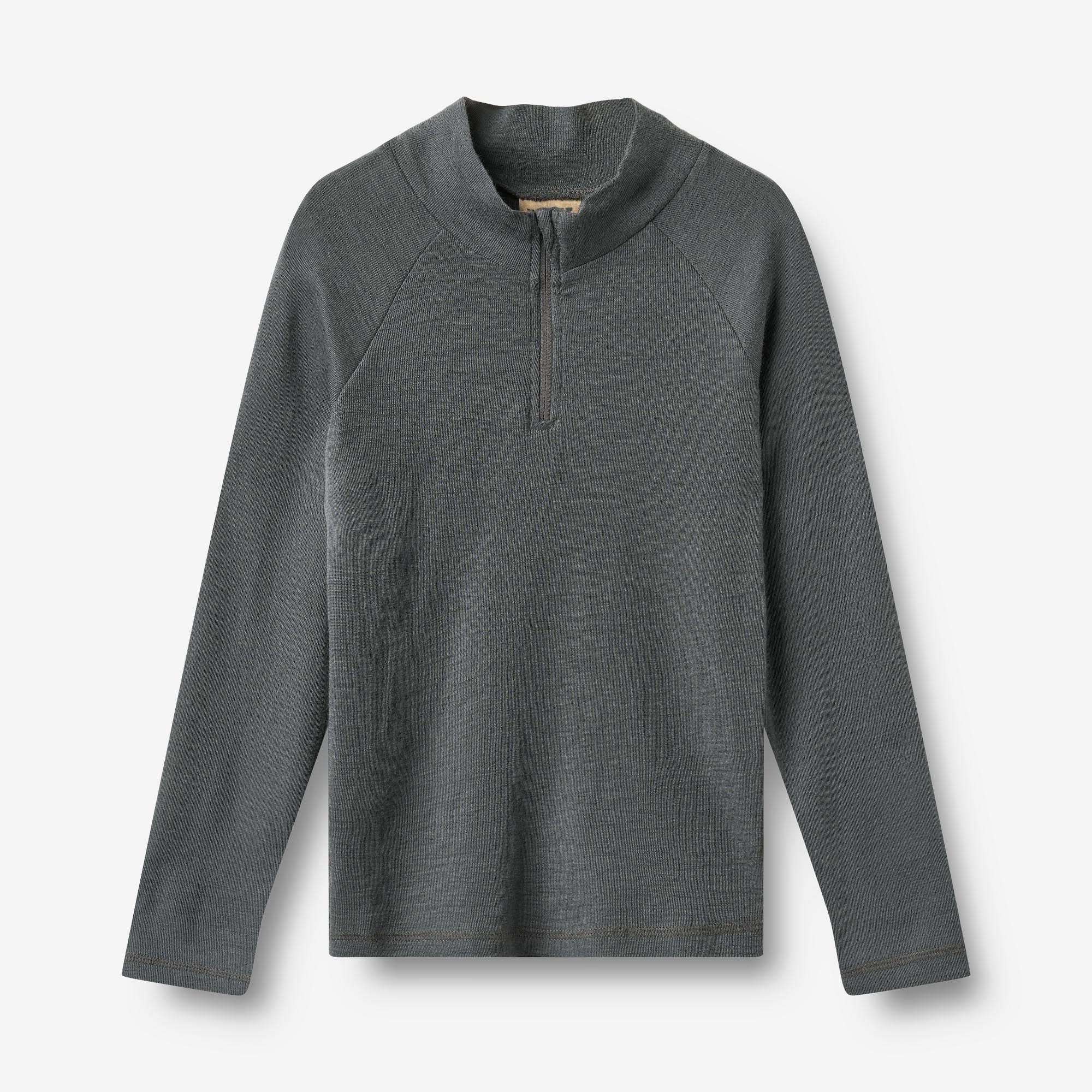 wheat-wino-baselayer-halfzip-merino-dark-charcoal image 1