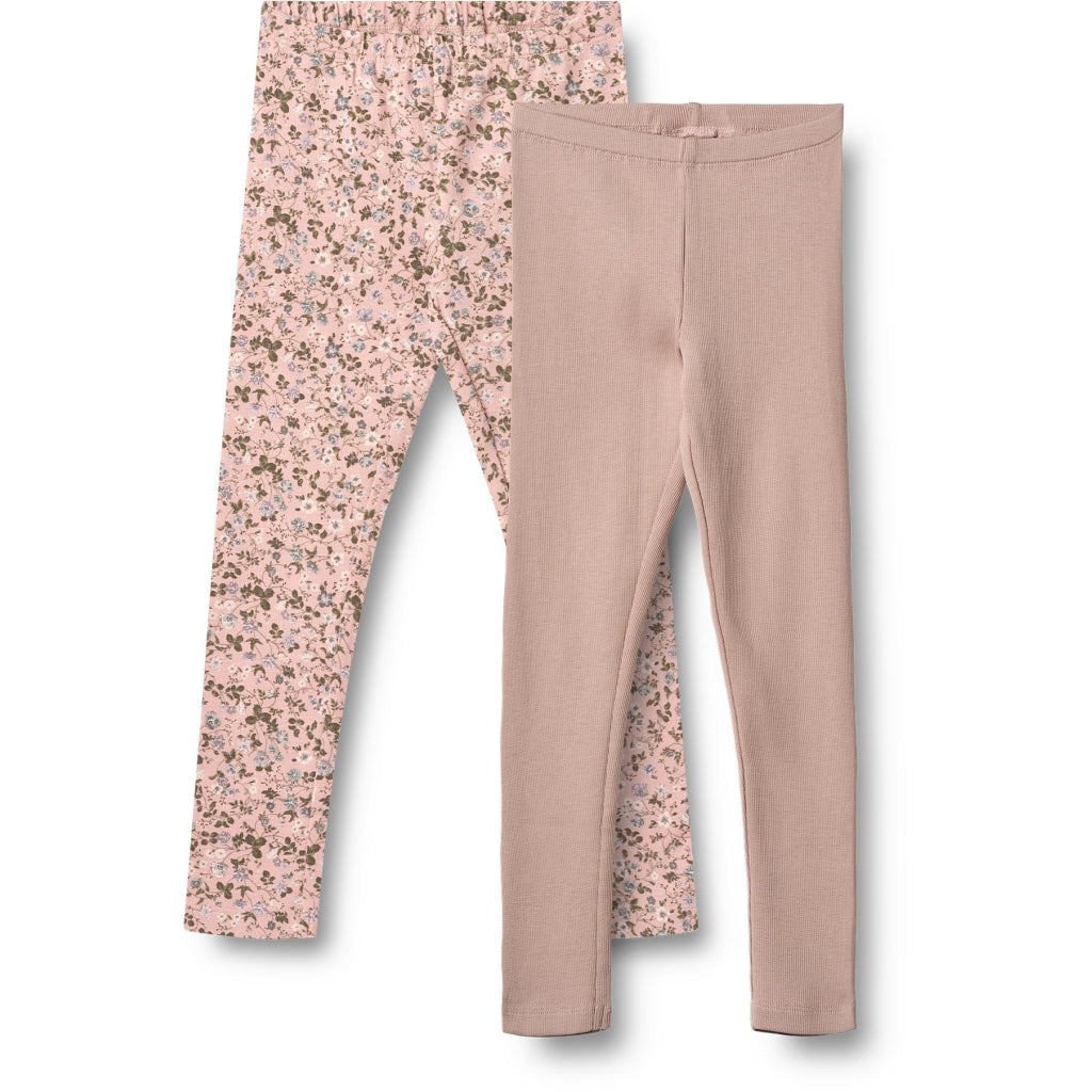 wheat-jules-leggings-2er-rose-powder-flowers-bio image 1