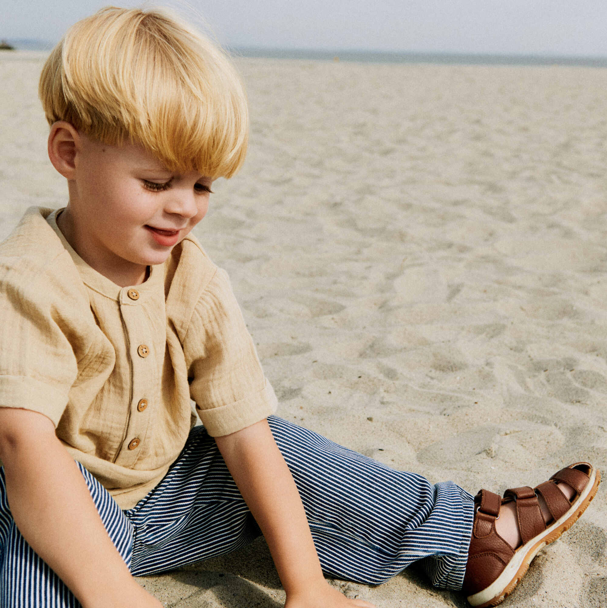 wheat-frei-sandalen-cognac-leder-kinder-klett image 2