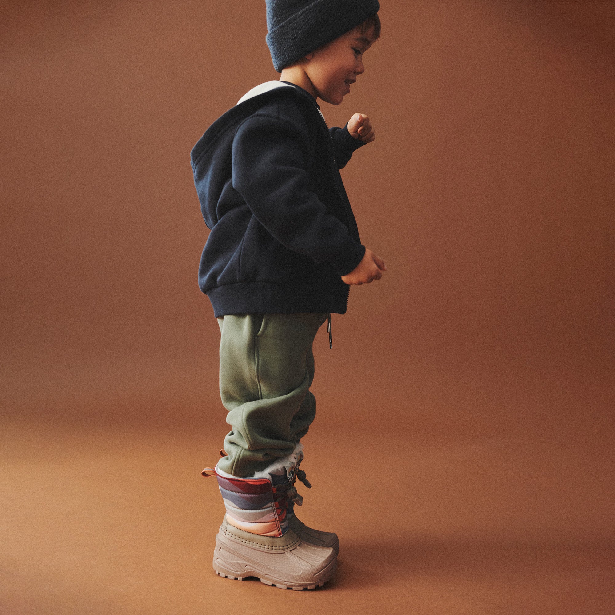 wheat-francis-zip-hoodie-navy-kinder-sweatjacke-bio-baumwolle image 4