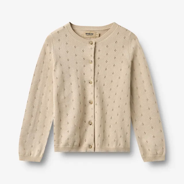 wheat-maia-strickjacke-offwhite-kinder-bio-baumwolle image 1