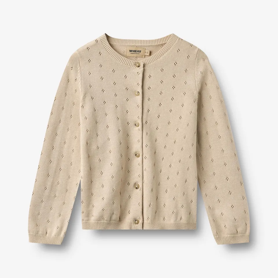 wheat-maia-strickjacke-offwhite-kinder-bio-baumwolle image 1