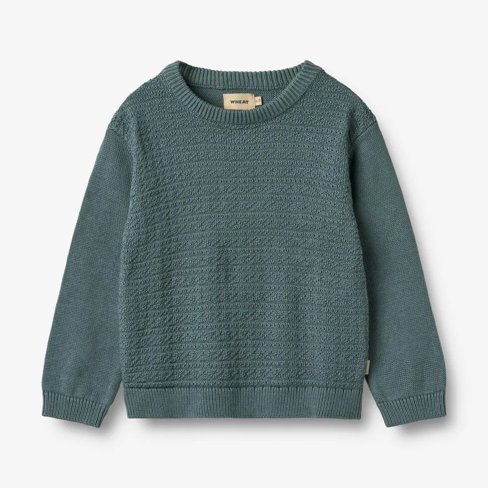 wheat-borris-knit-pullover-stormy-weather-bio-baumwolle image 1