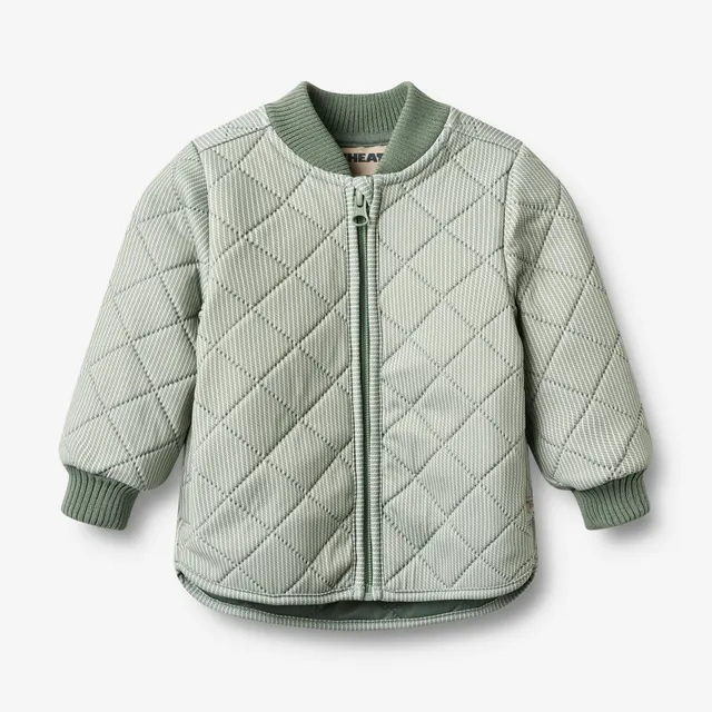 wheat-loui-baby-thermojacke-green-stripe-recycelt image 1