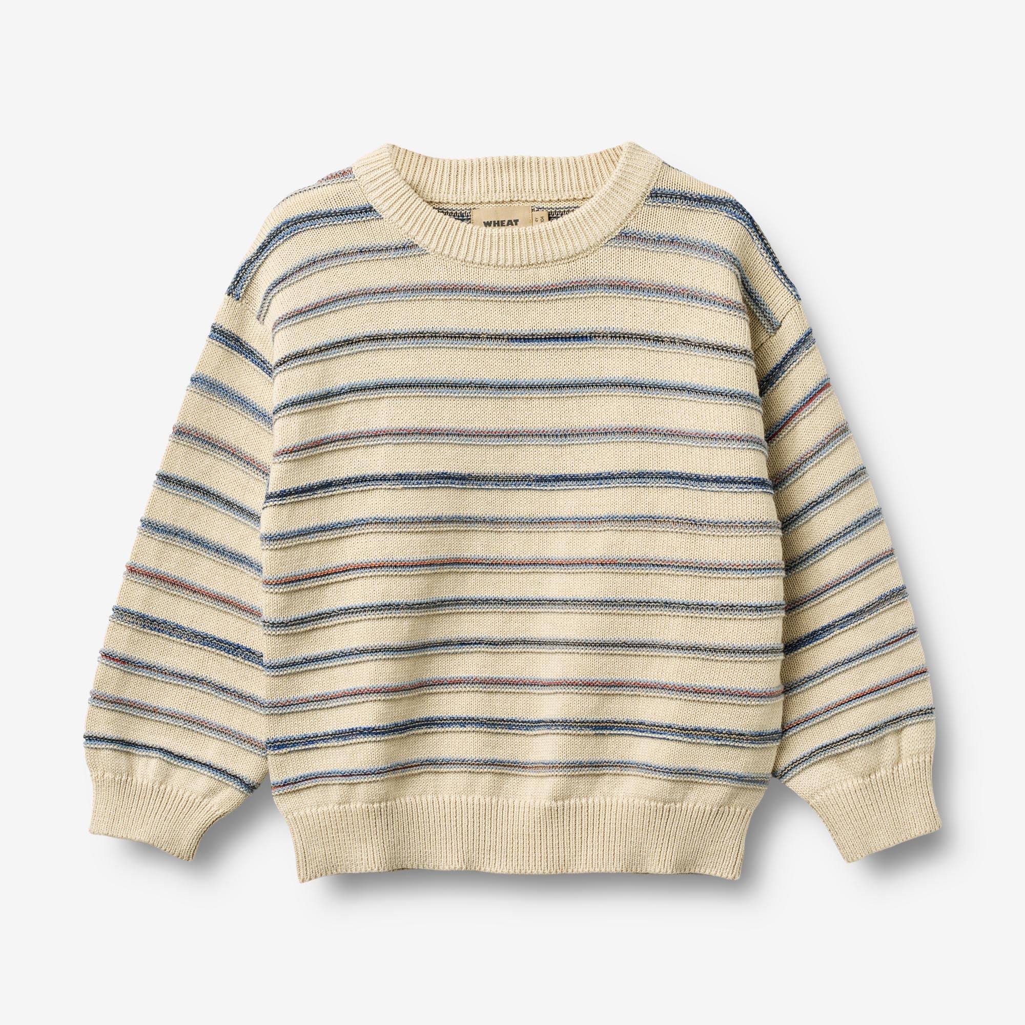 wheat-harlow-strickpullover-sandshell-stripe-kinder image 1