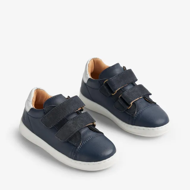 wheat-velo-sneaker-leder-navy-klett-gr-24-35 image 1