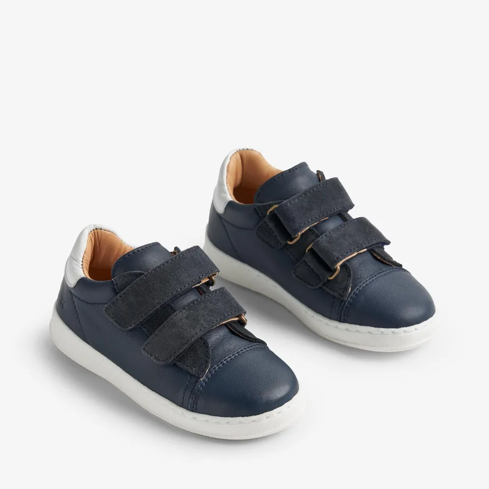 wheat-velo-sneaker-leder-navy-klett-gr-24-35 image 1