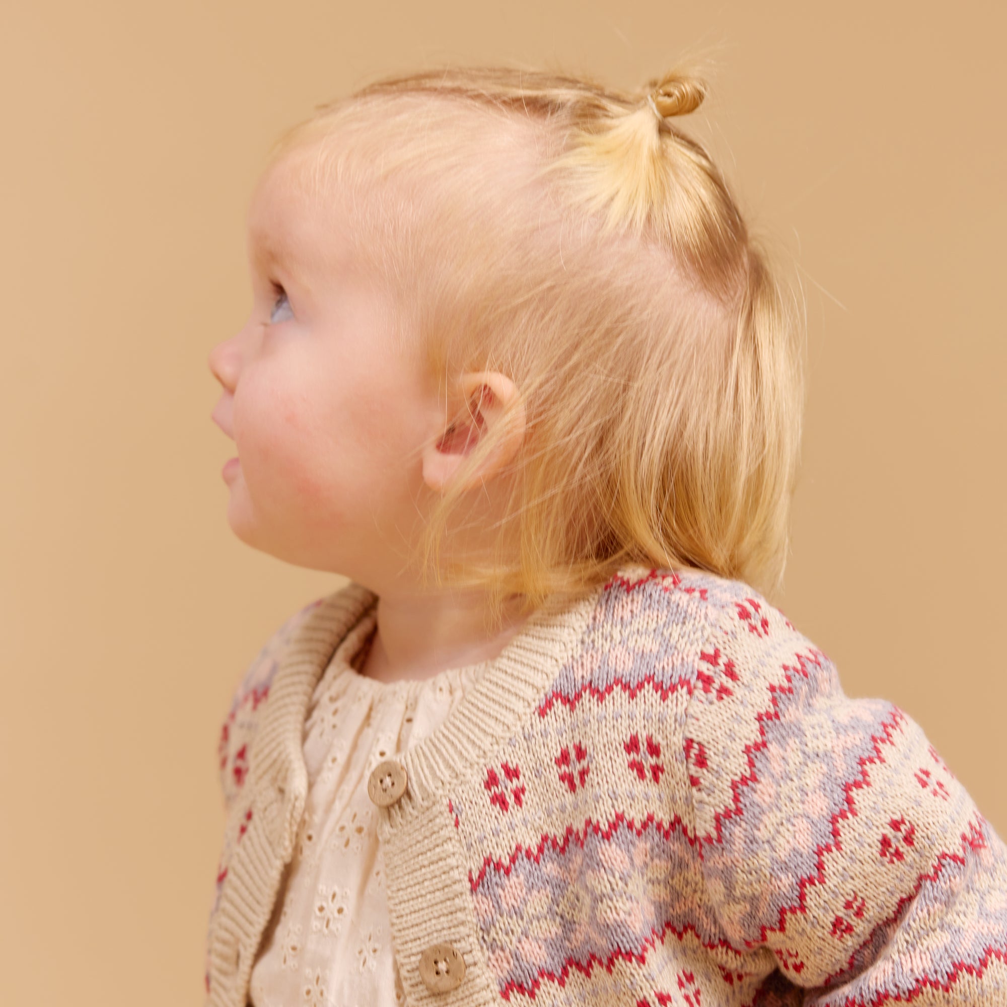 wheat-vikki-jacquard-strickjacke-offwhite-baby-bio image 2