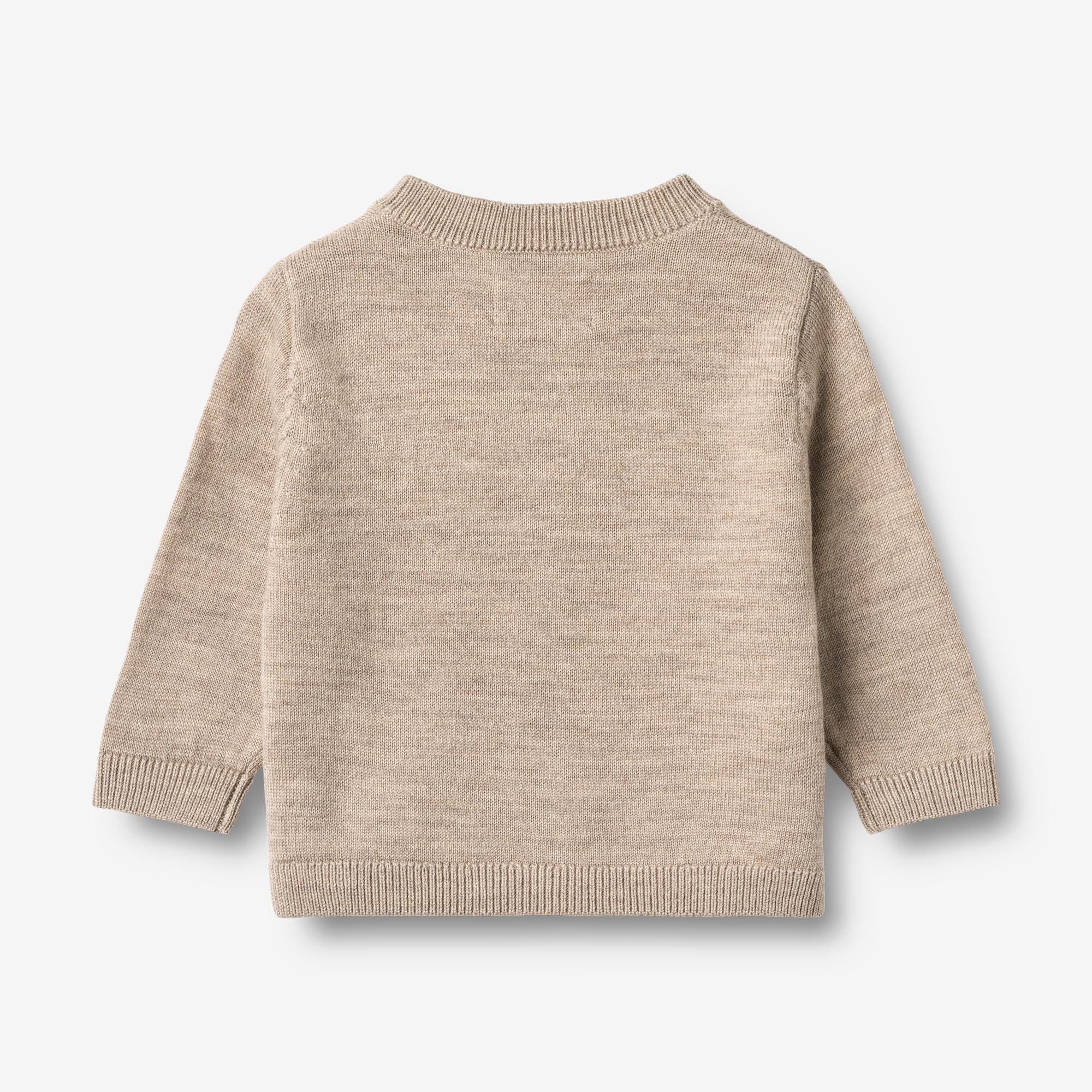 wheat-knit-cardigan-nico-strickjacke-warm-sand-melange-merino image 3