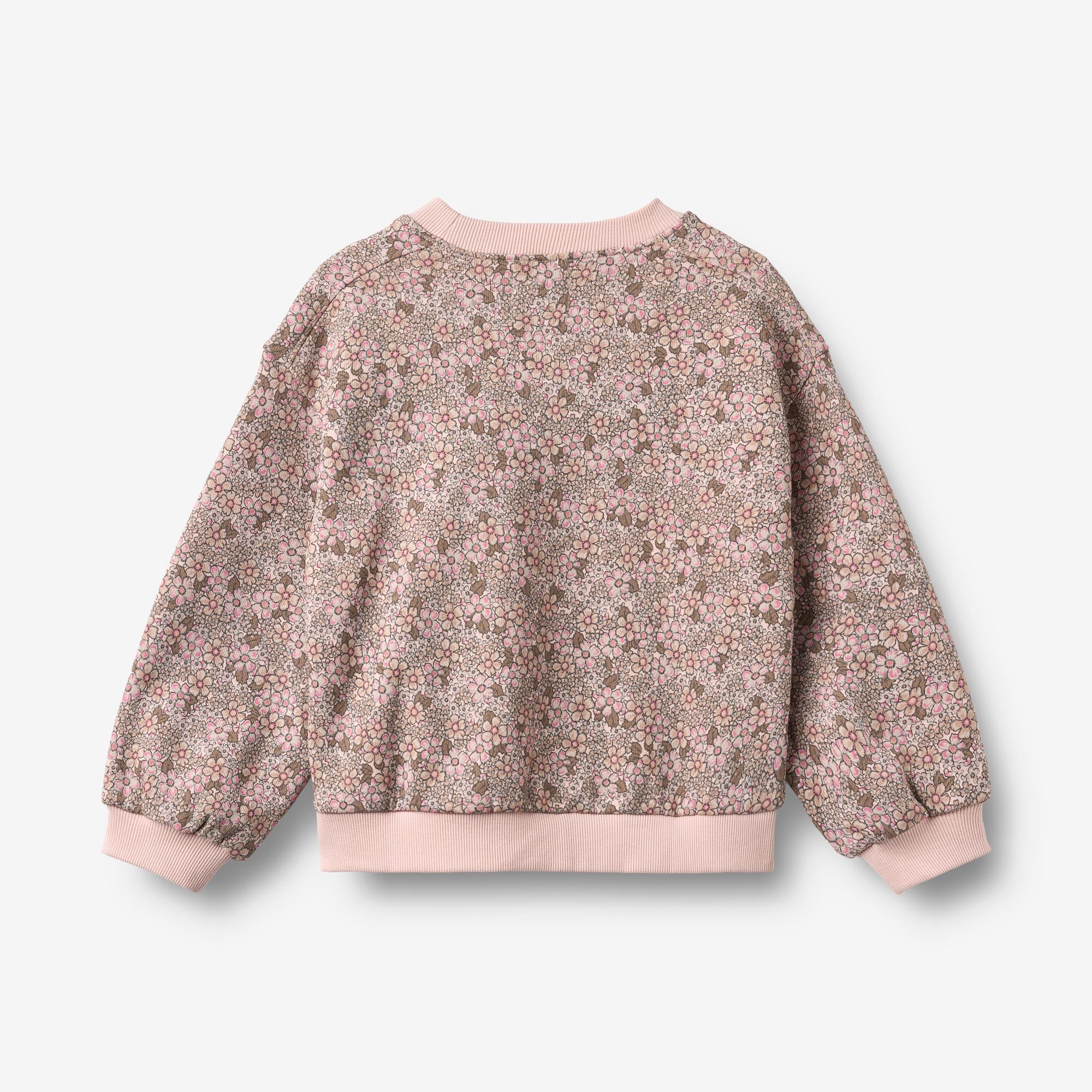 wheat-lia-sweatshirt-rose-brown-flowers-bio image 2