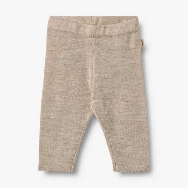 wheat-neel-strickhose-baby-warm-sand-melange-aus-merinowolle image 1