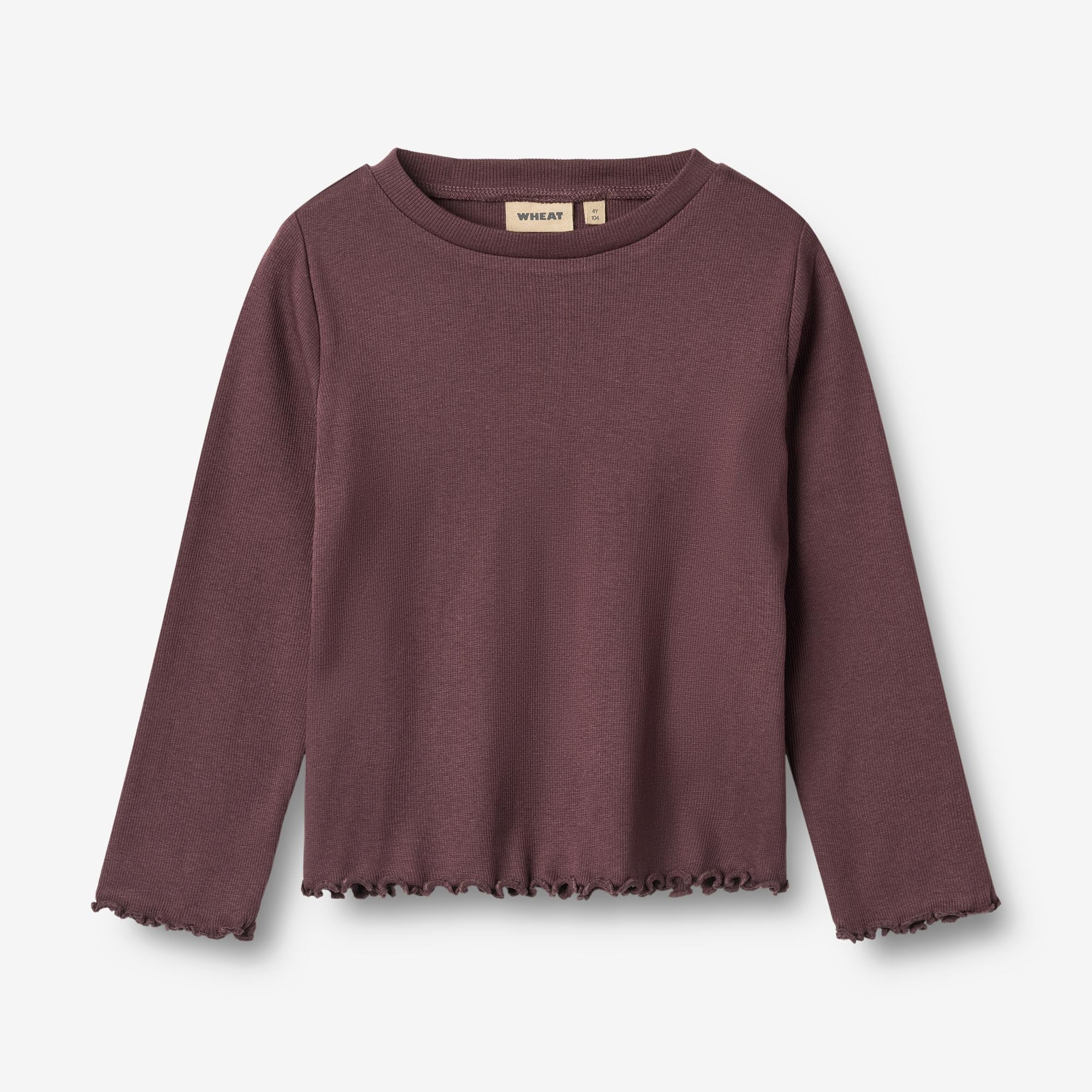 wheat-clothing-else-langarmshirt-fudge-modal-mix image 1