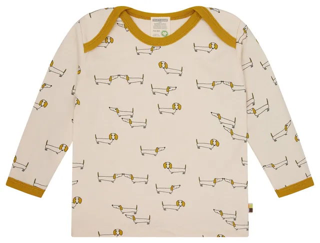 loud-proud-classics-shirt-langarm-mit-druck-curry-62-68-bio-baumwolle image 1