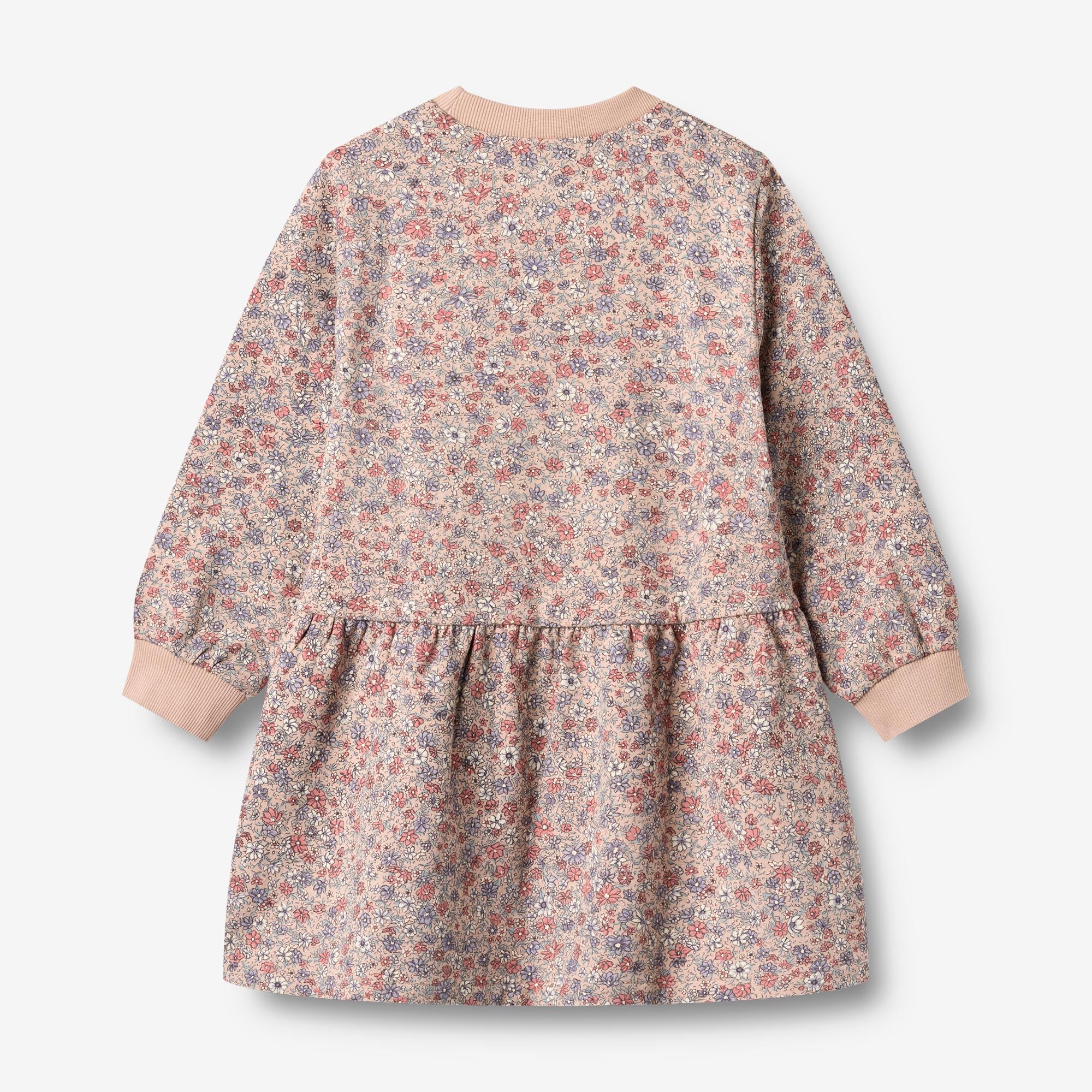 wheat-zenia-sweatkleid-rose-dust-flowers-bio image 2