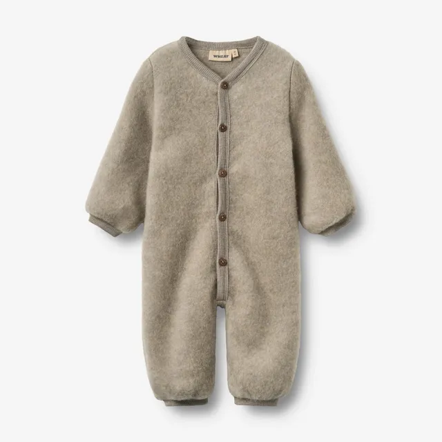 wheat-levi-wollfleeceanzug-khaki-melange-merino image 1