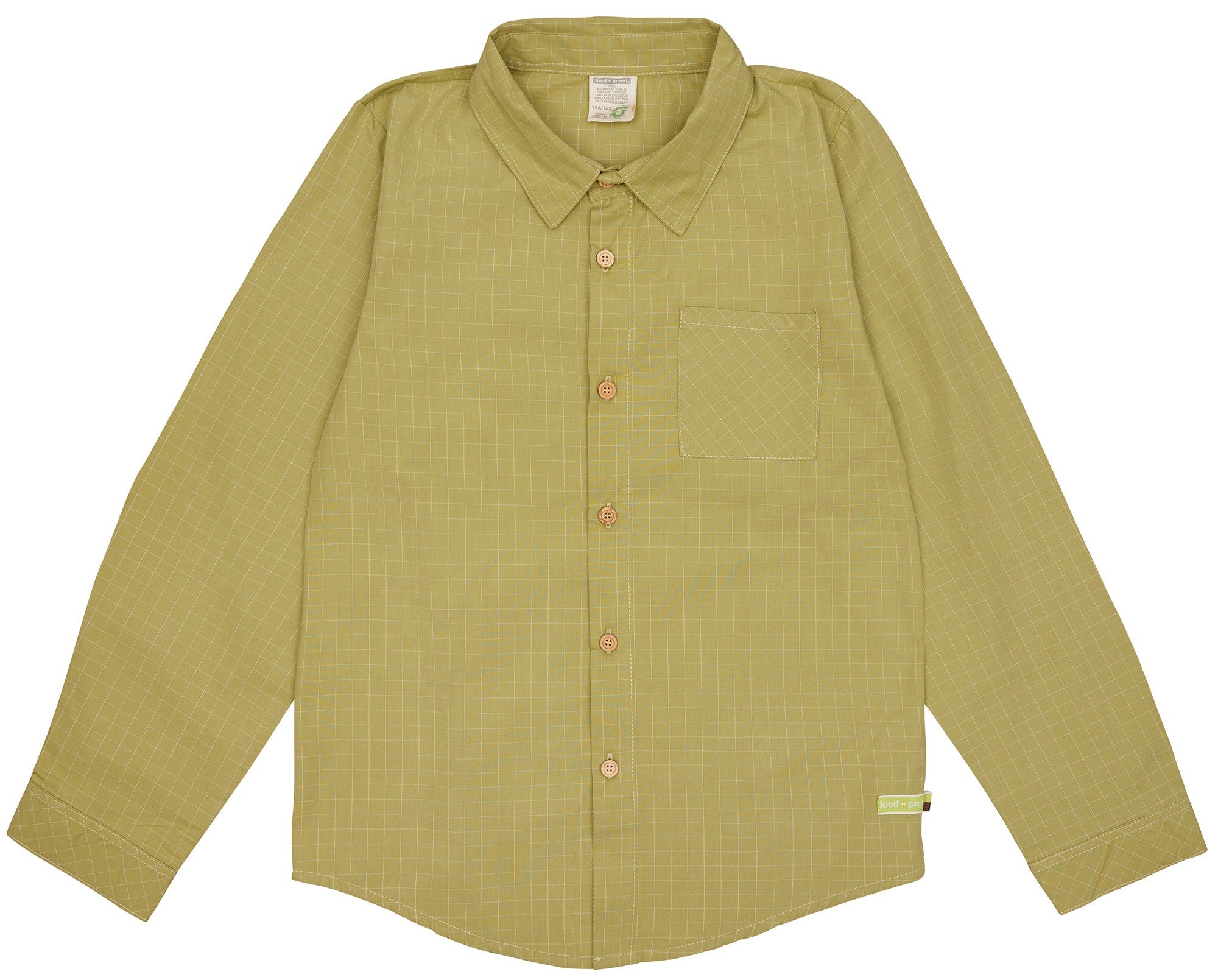 loud-proud-classics-hemd-karo-jungen-popeline-avocado image 1