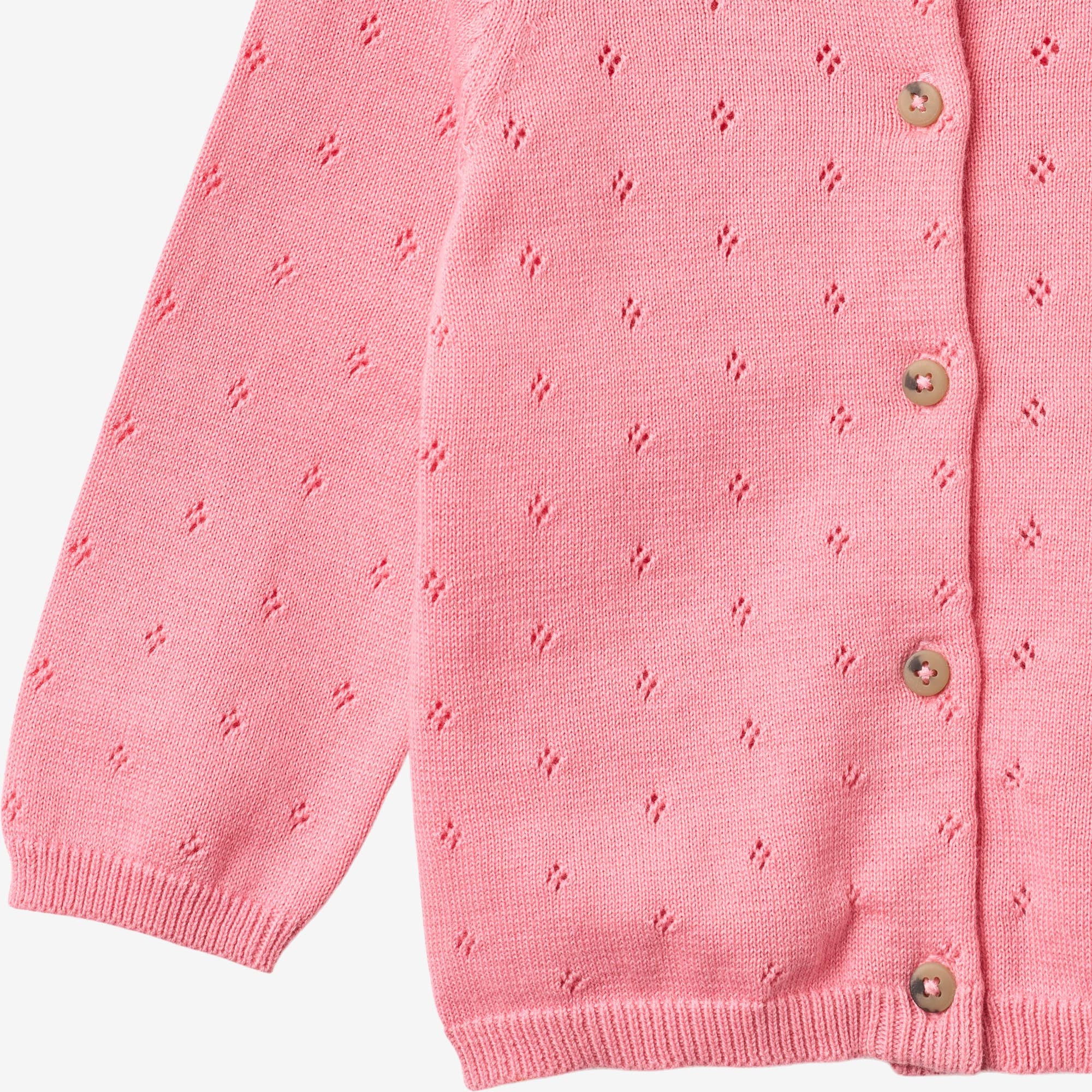 wheat-maia-strickjacke-bubblegum-baby-cardigan-bio image 3