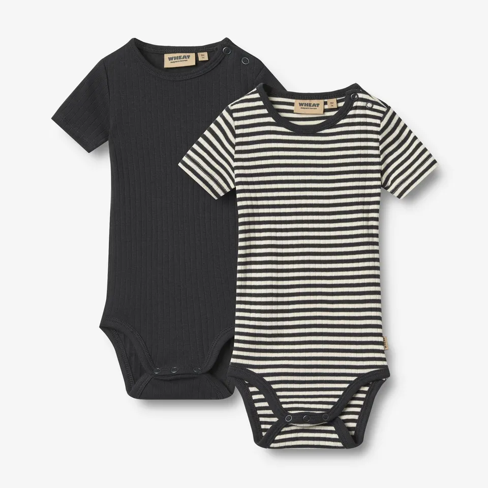 wheat-timo-body-navy-rib-stripe-bio-2er-kurzarm image 1