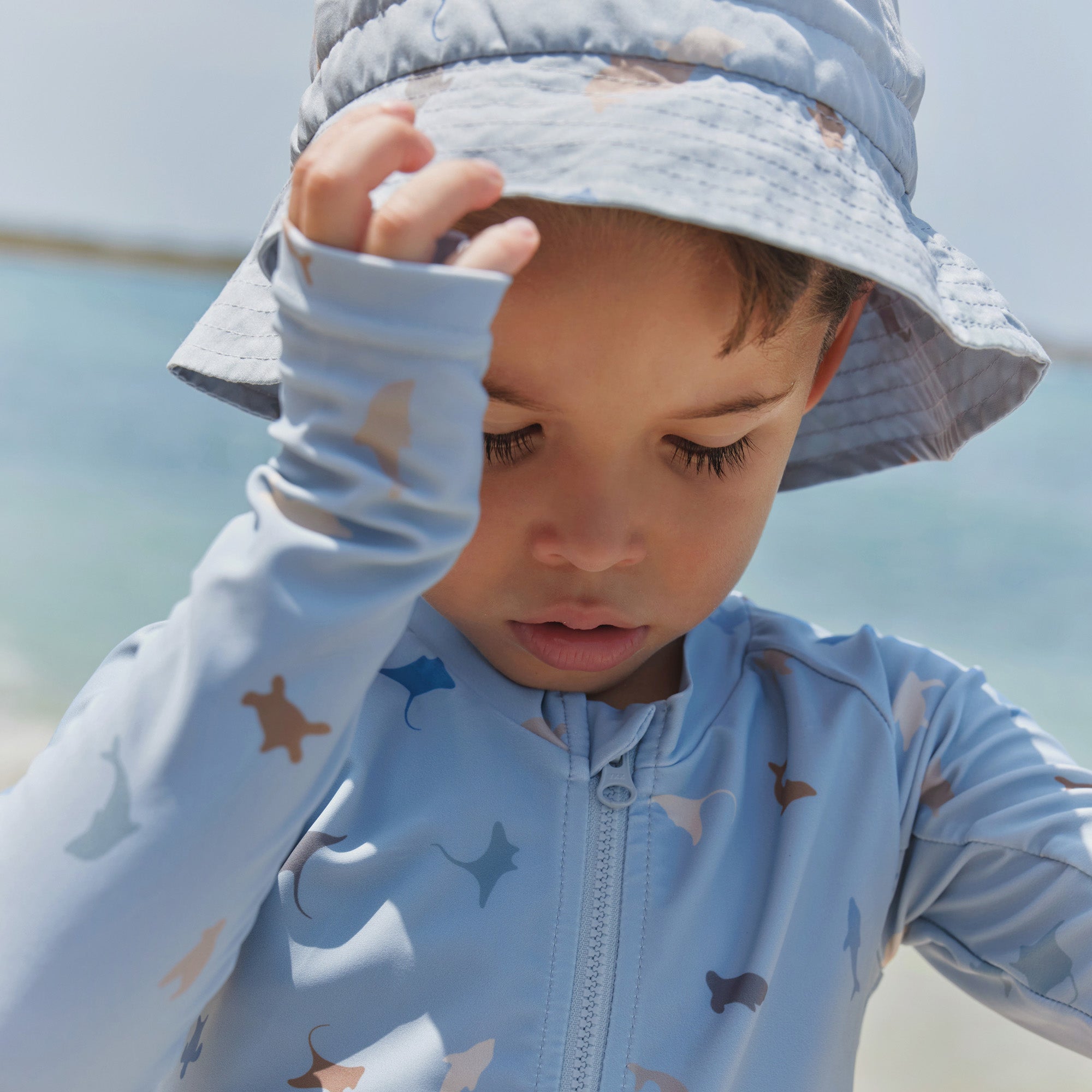 wheat-tilo-bucket-hat-soft-blue-sea-life-sommerhut-51-52cm image 2