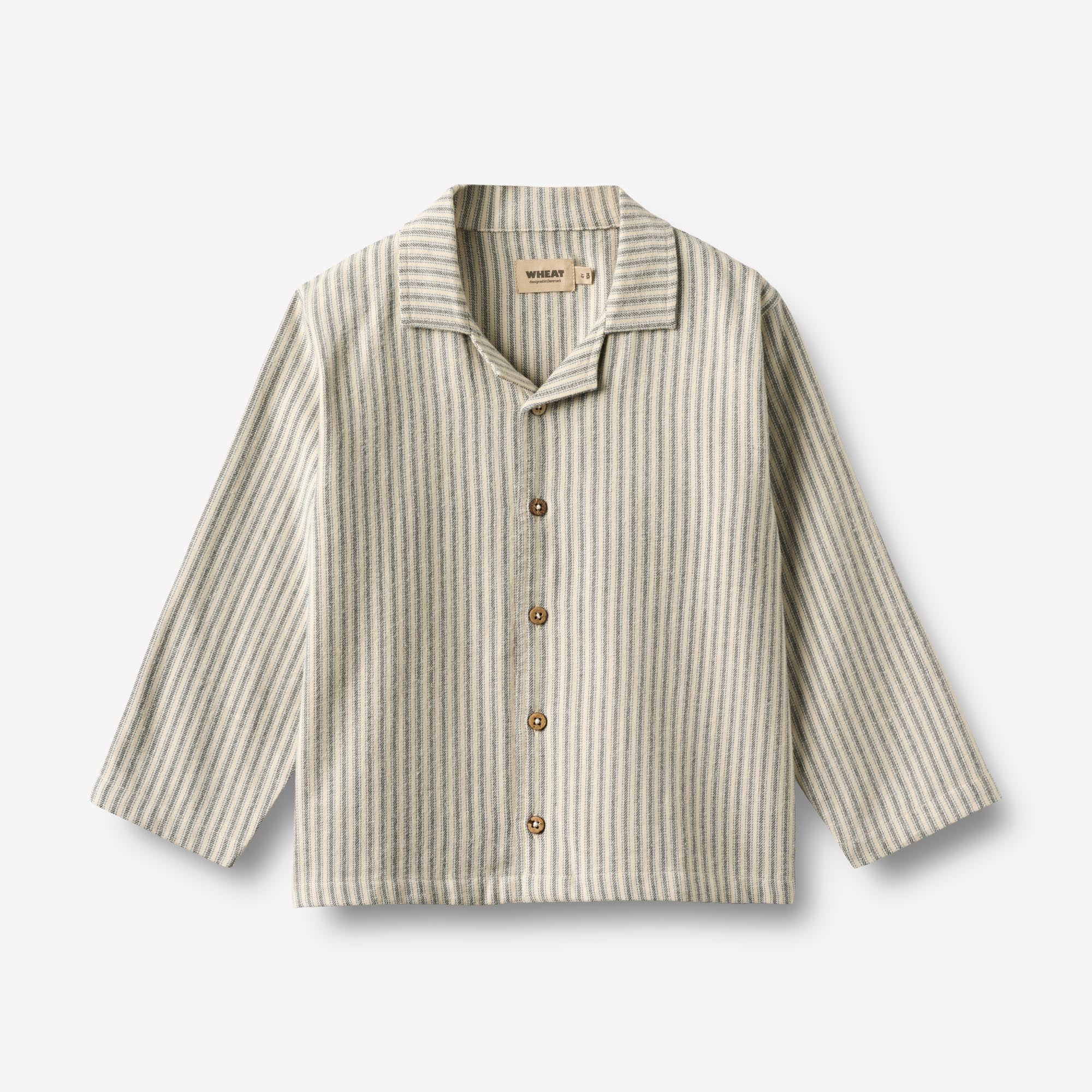 wheat-madison-pyjama-kinder-blau-gestreift-bio-baumwolle image 4