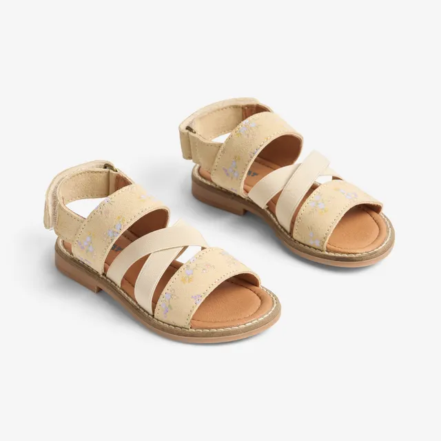 wheat-sandal-yuri-barely-apricot-flowers-sandale-wildleder-m-dchen image 1
