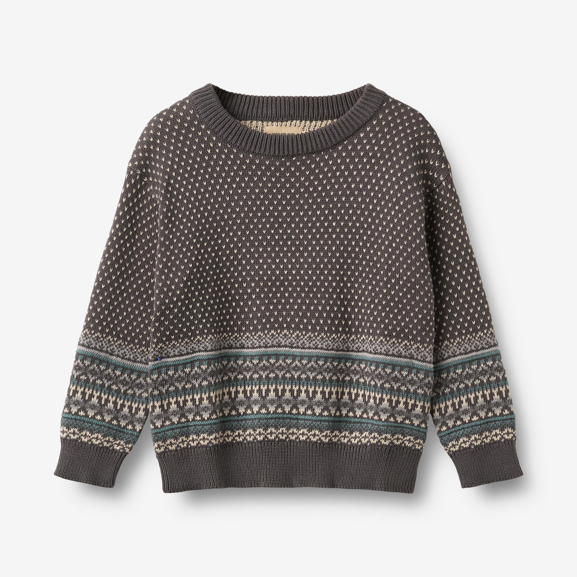 wheat-julius-jacquard-pullover-dark-charcoal-bio image 1