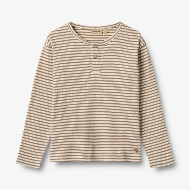 wheat-morris-langarmshirt-stone-stripe-bio-baumwolle image 1