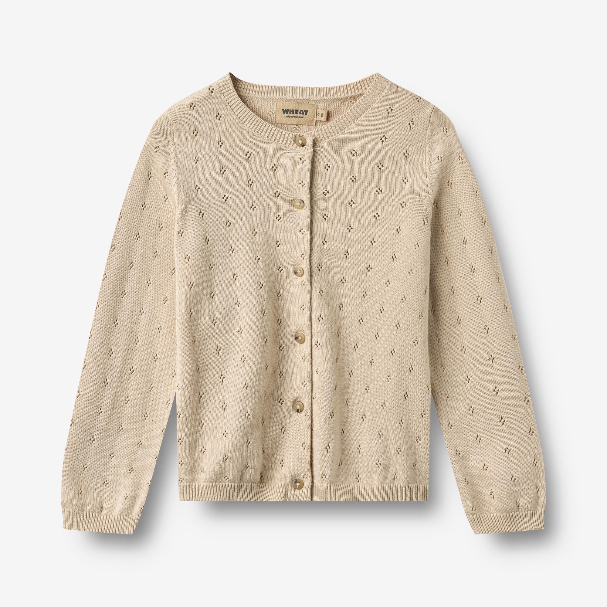 wheat-maia-strickjacke-offwhite-kinder-bio-baumwolle image 1