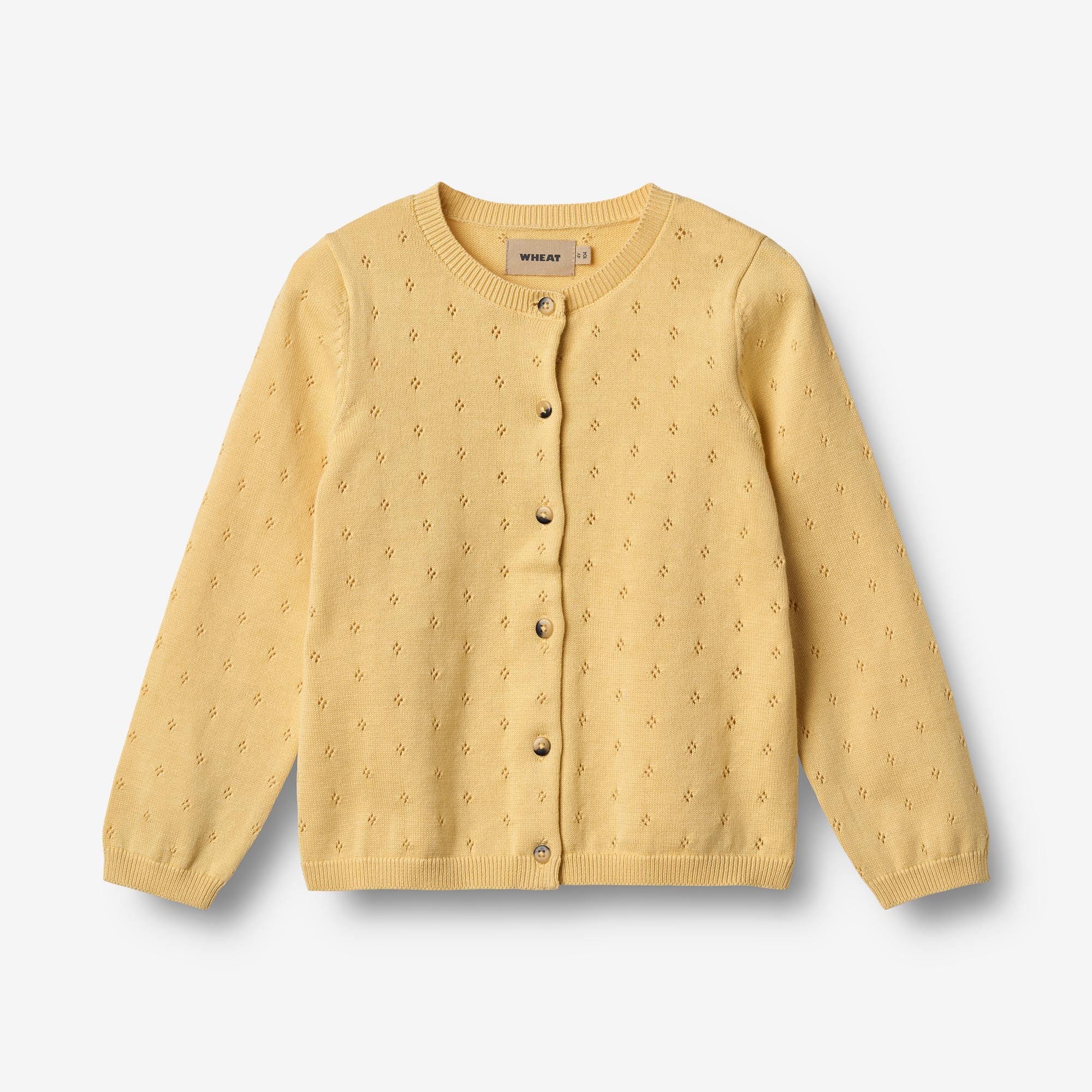 wheat-maia-strickjacke-golden-yellow-m-dchen-bio-baumwolle image 1