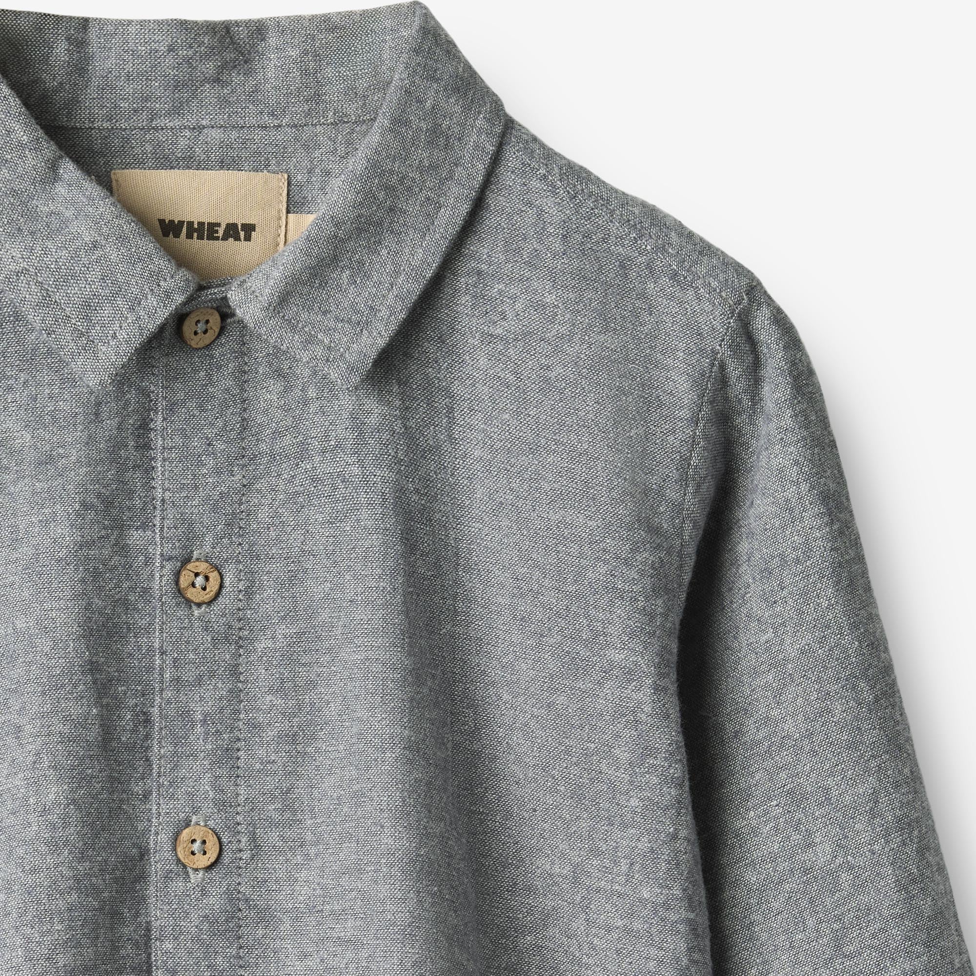 wheat-oscar-hemd-dark-blue-chambray-bio-baumwolle-baby image 3