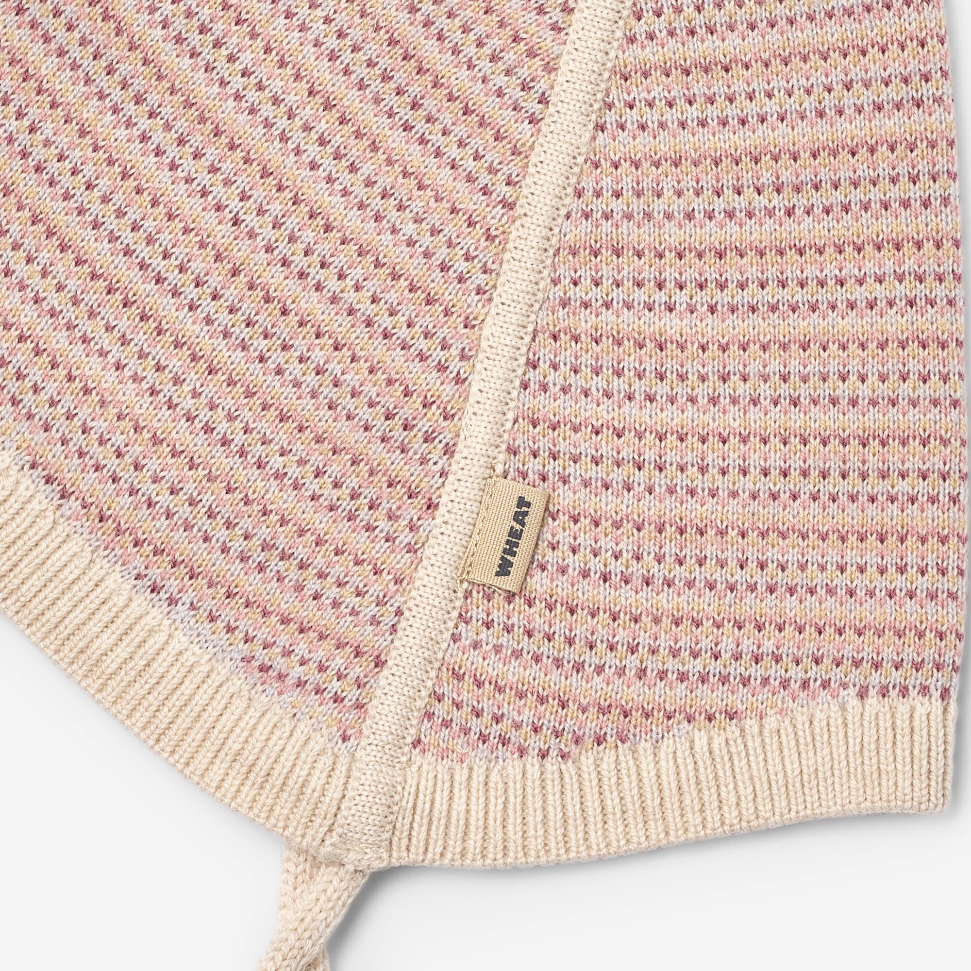 wheat-knit-bonnet-liro-babym-tze-rose-merinowolle image 2