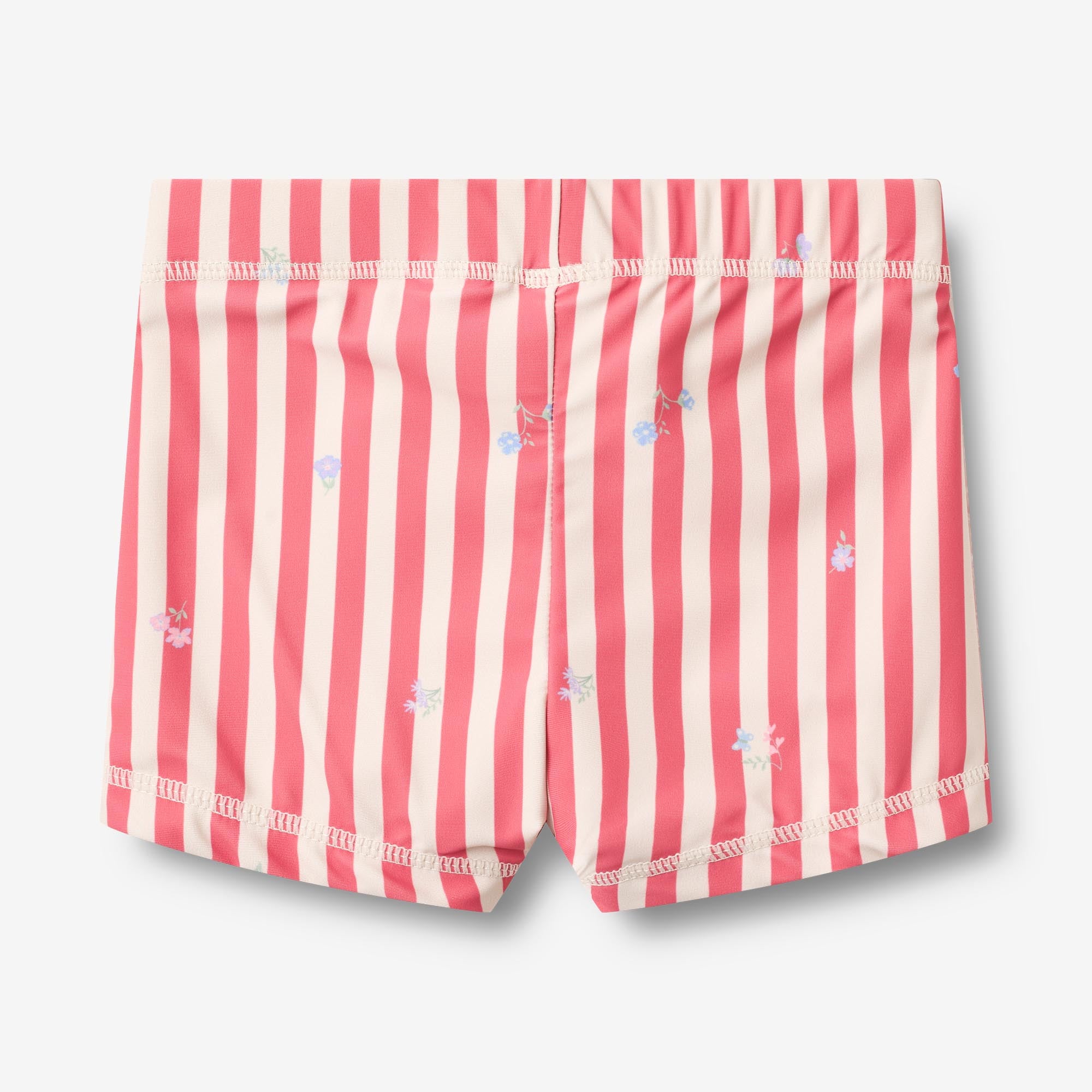 wheat-niki-swim-shorts-red-stripe-flowers-uv-badehose image 2