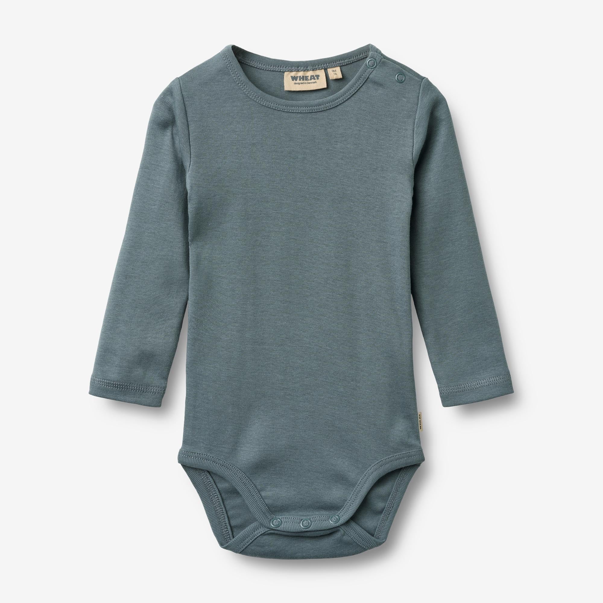 wheat-freddie-body-langarmbody-blue-multi-stripe-bio-2er image 1