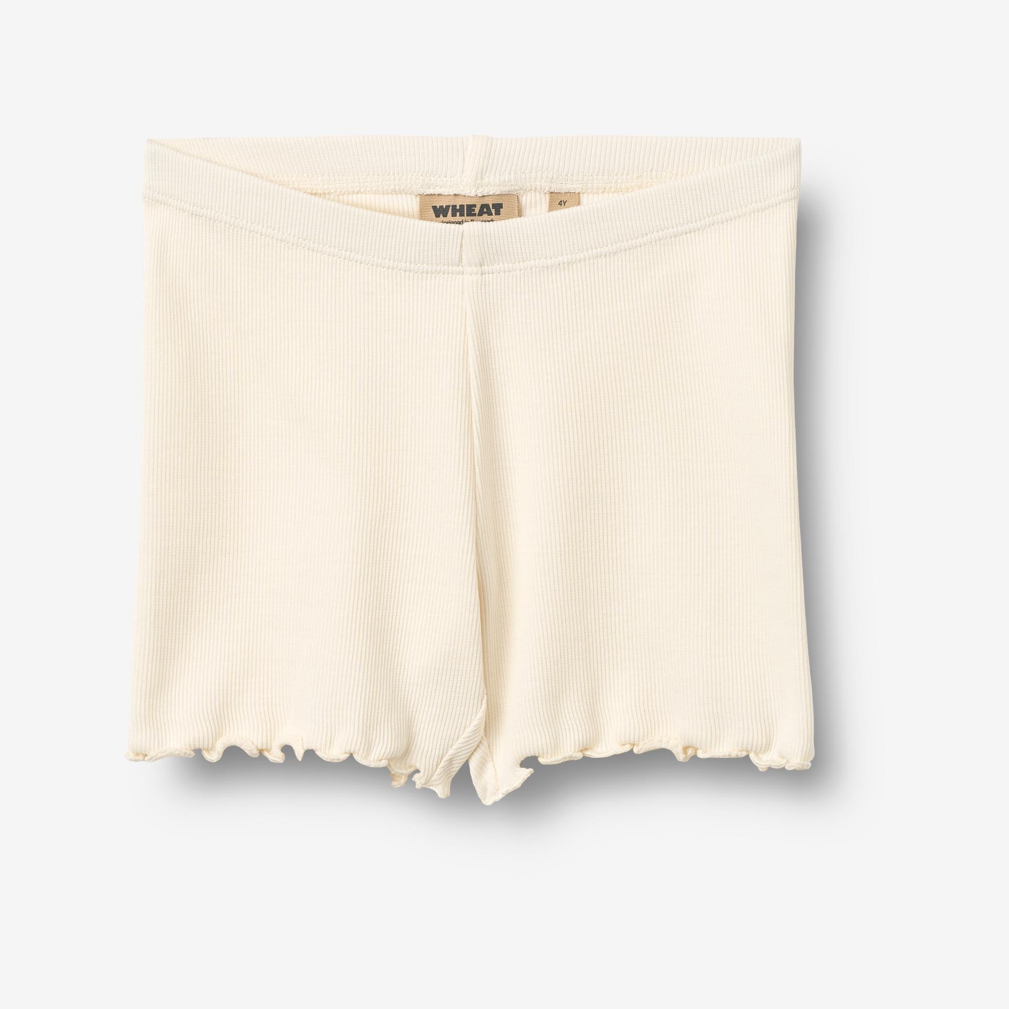 wheat-sine-rib-shorts-ivory-bio-baumwolle image 1