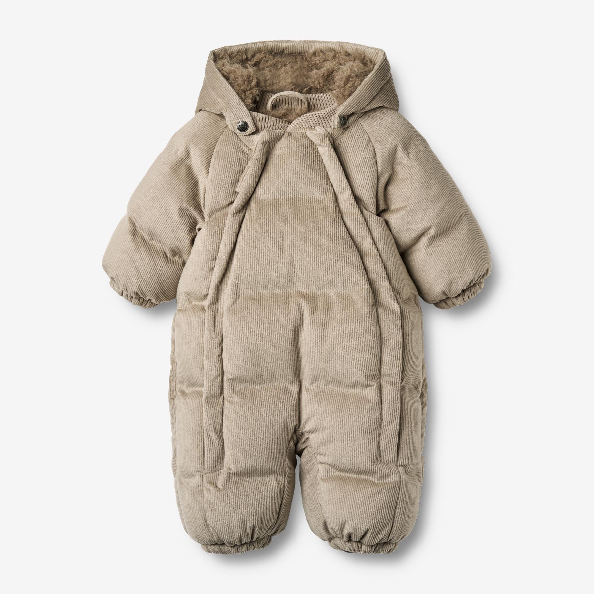 wheat-nallo-puffer-babyanzug-grey-stone-cord-schneeanzug image 1