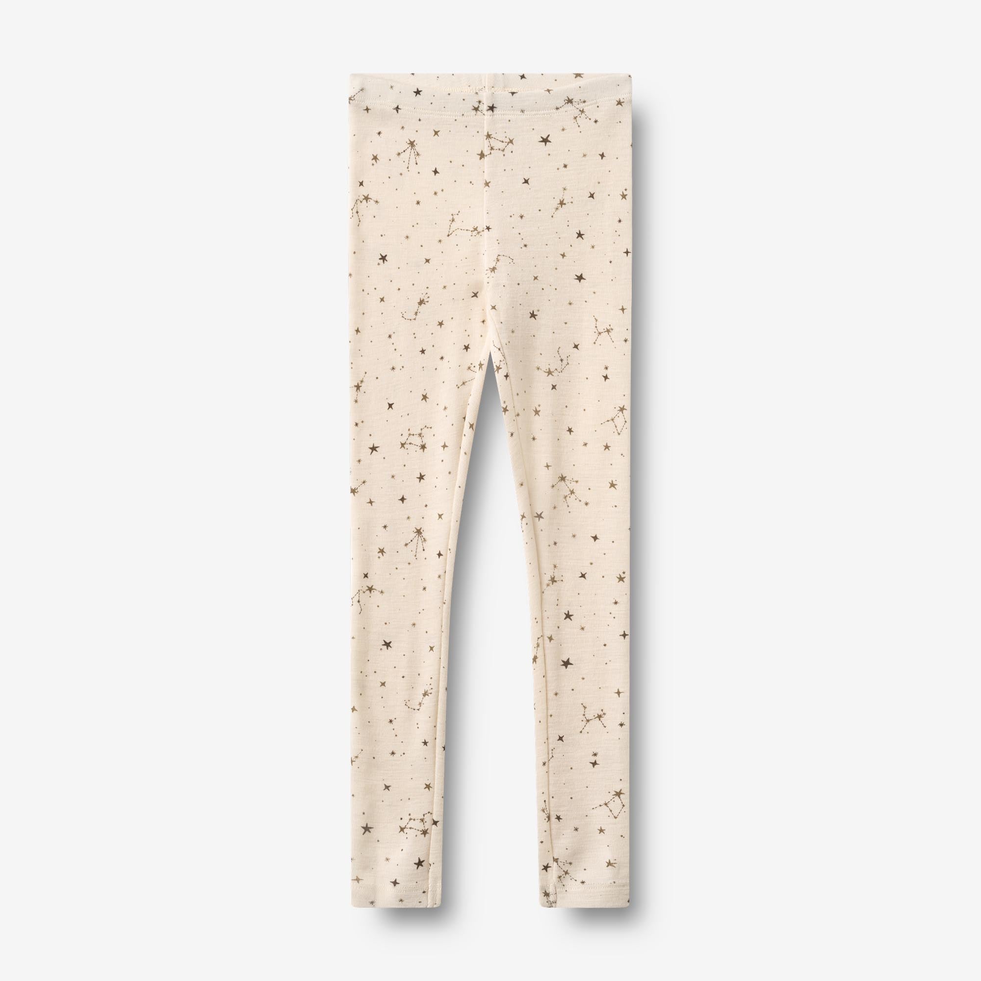 wheat-clothing-woll-leggings-agi-eggshell-stars-merino image 1