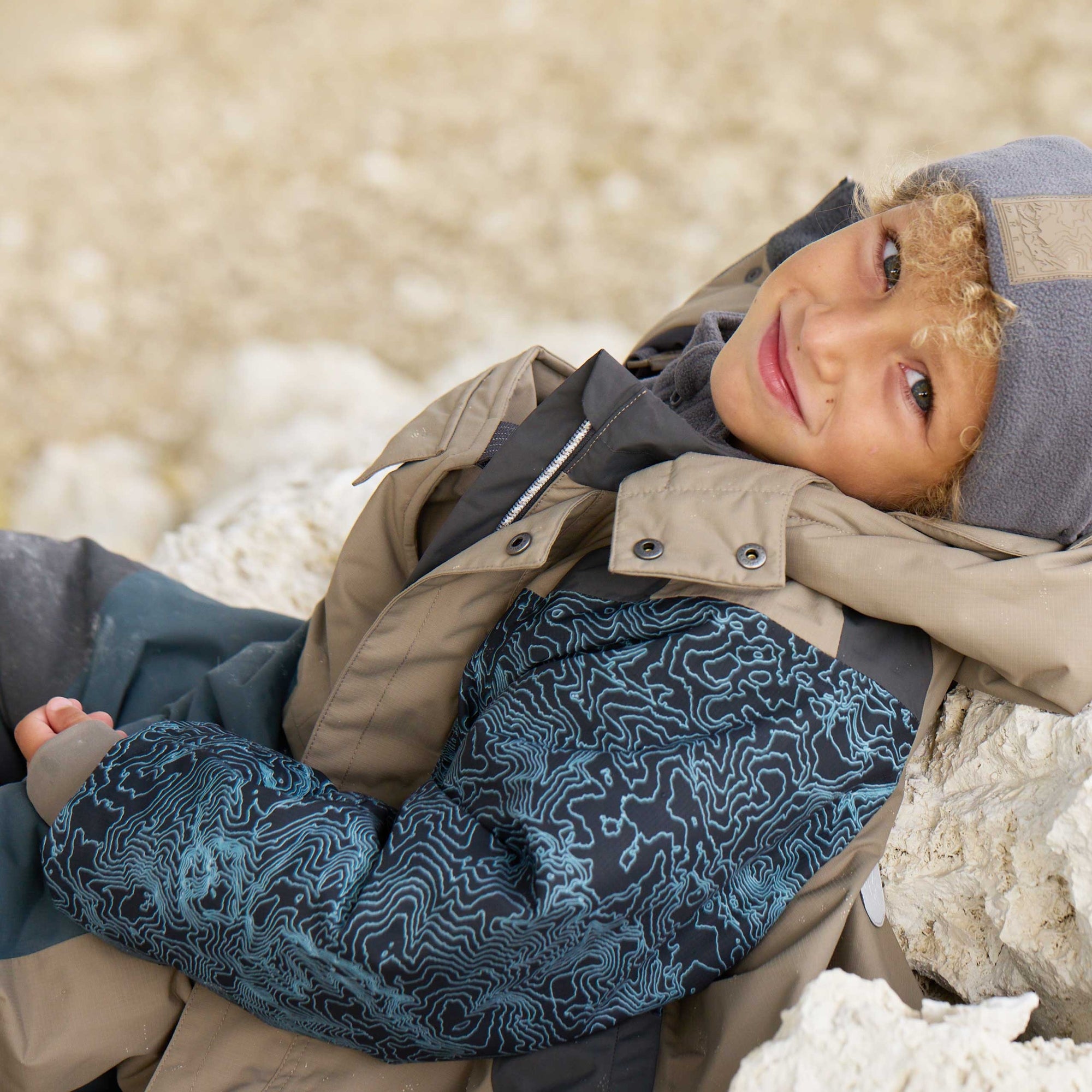wheat-sneen-skijacke-grey-stone-jungen-wasserdicht image 2