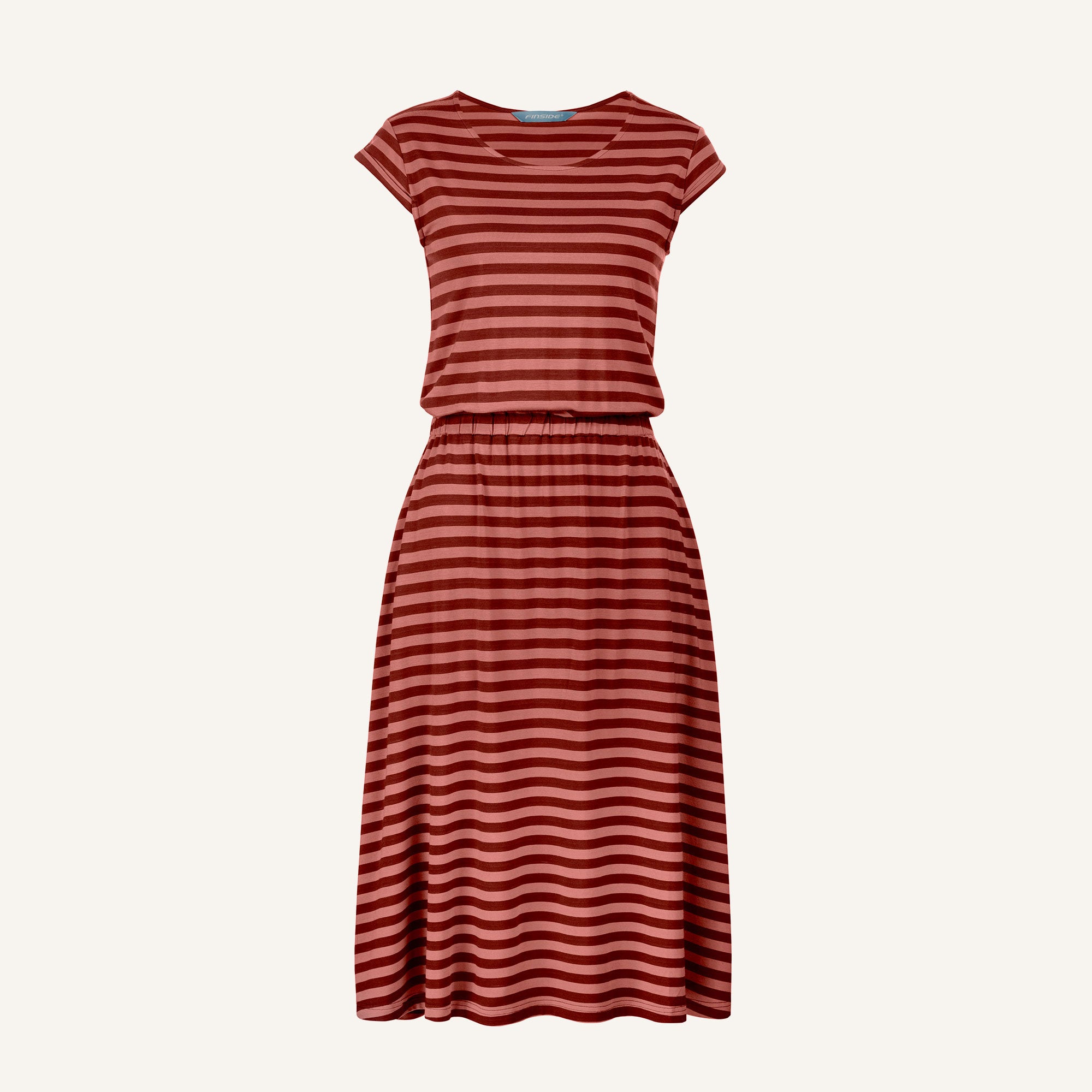finkid-husky-mekko-kleid-aus-bambusjersey-nautic-pebble-gestreiftes-sommerkleid image 5
