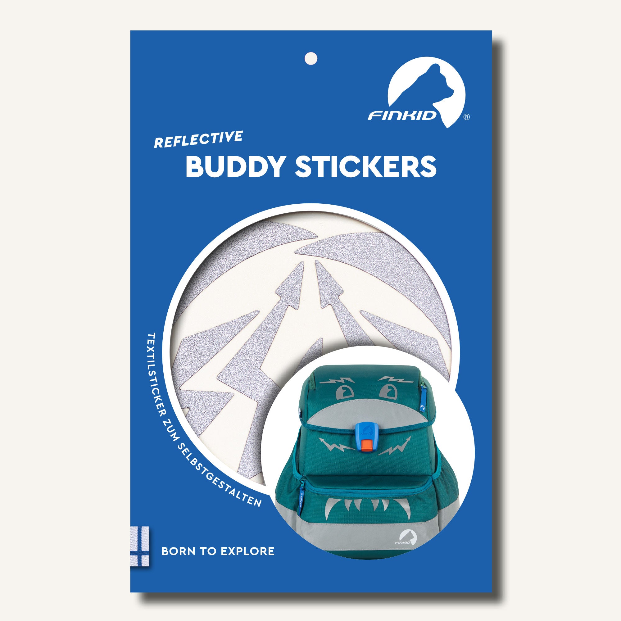 finkid-buddy-reflective-buddy-stickers-textilsticker-moffi-os image 1