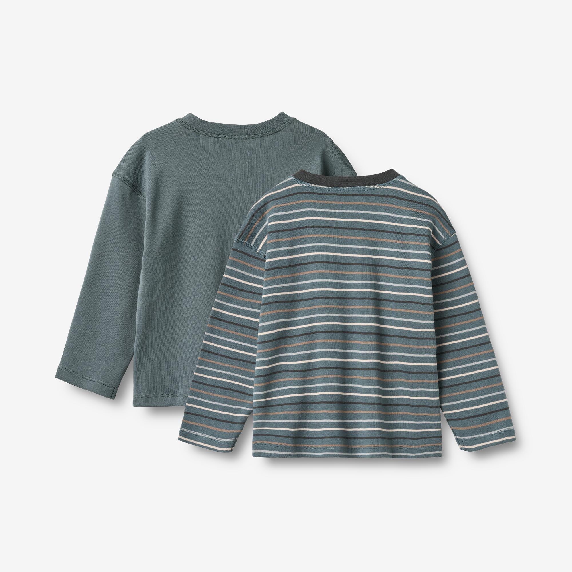 wheat-hans-langarm-t-shirt-2er-pack-blau-gestreift-bio-baumwolle image 3
