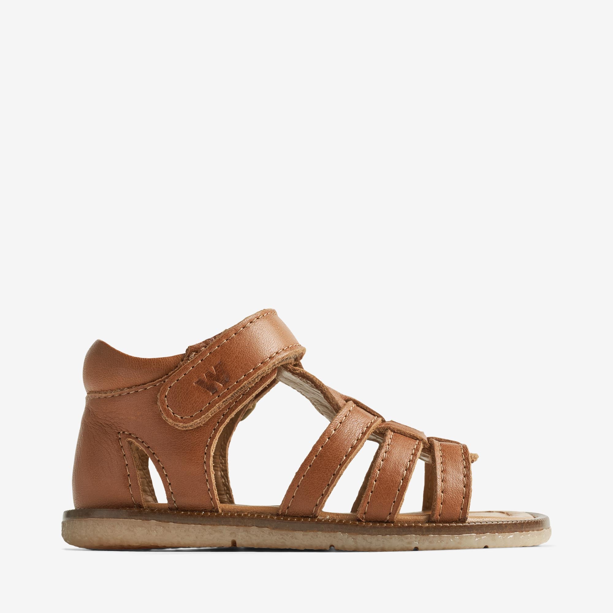 wheat-bray-sandale-cognac-leder-lauflernsandale-klett image 2