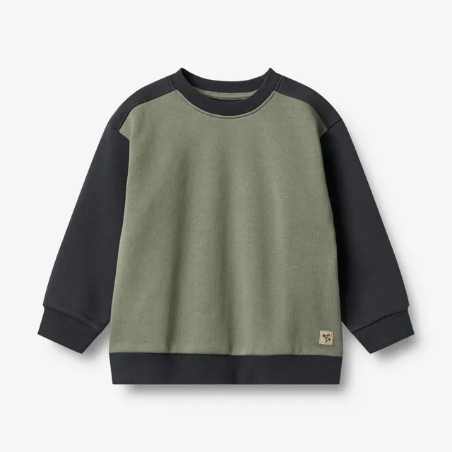 wheat-ellis-sweatshirt-navy-colorblock-bio-baumwolle image 1
