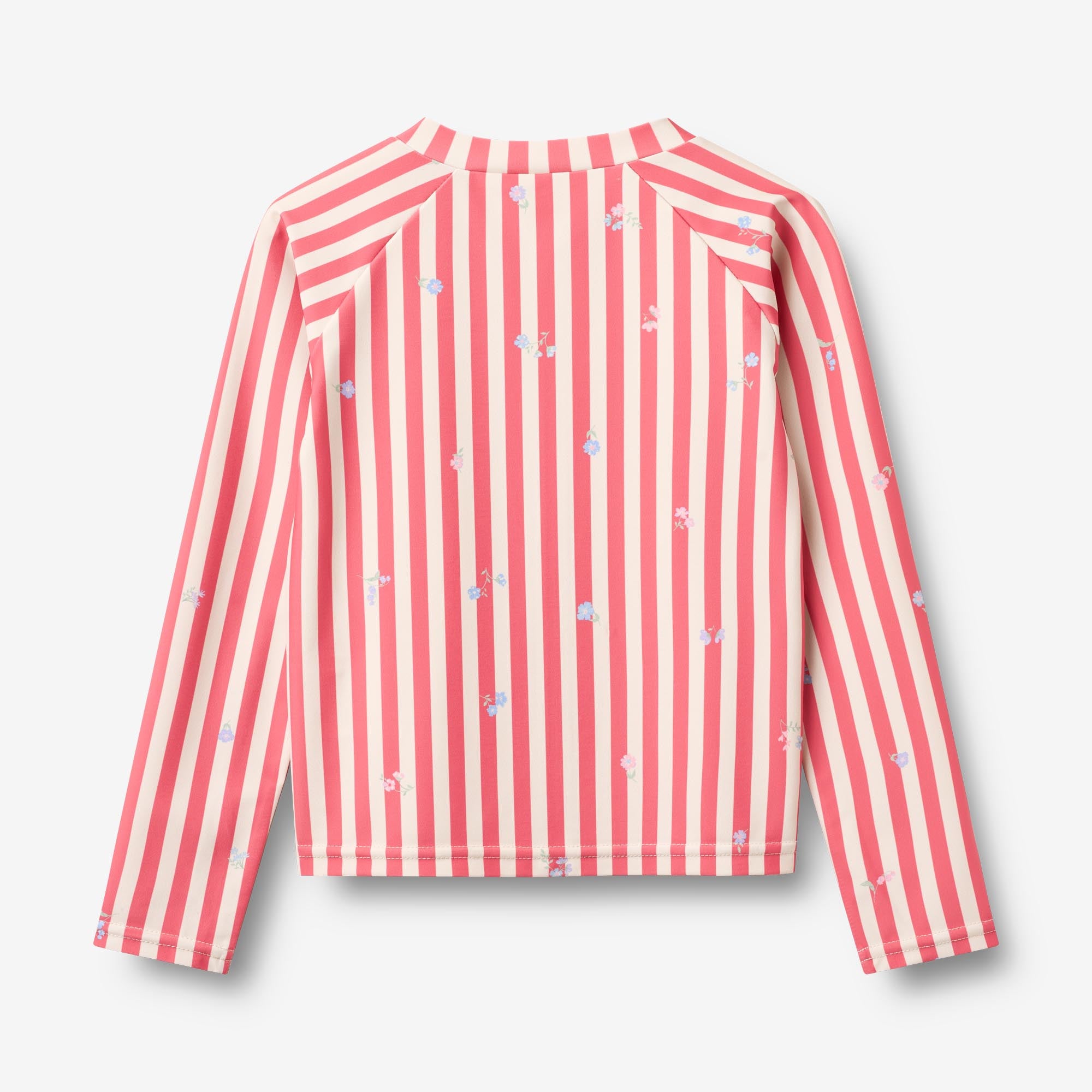 wheat-clothing-swim-t-shirt-ada-badeshirt-red-stripe-flowers-uv-40 image 3