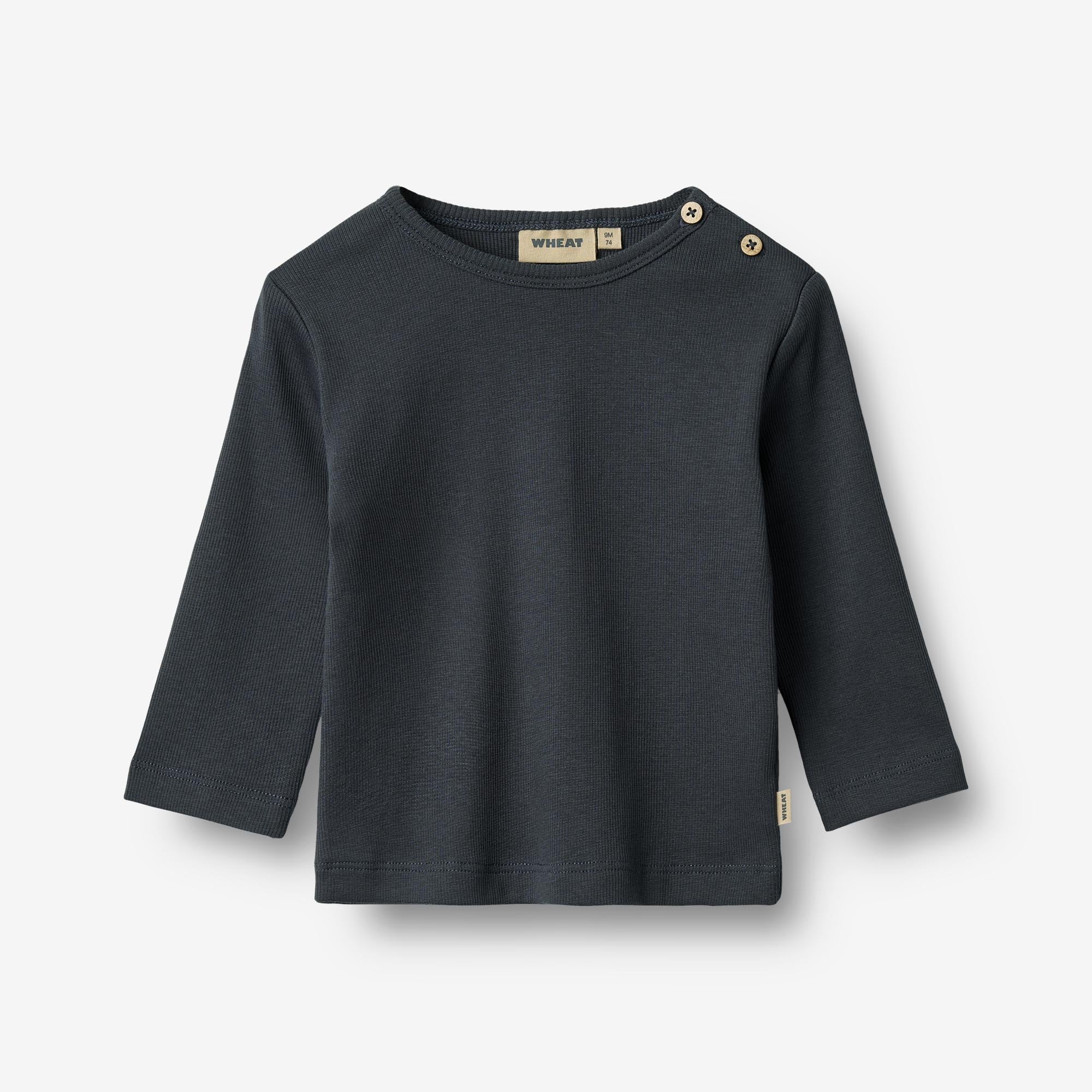 wheat-milo-langarmshirt-navy-bio-baumwolle-baby image 1