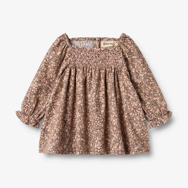 wheat-bella-kleid-langarm-baby-black-sea-garden-bio image 1